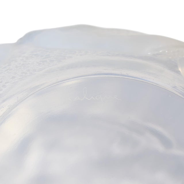 Glass Lalique Art Deco Calypso Glass Bowl For Sale - Image 7 of 7