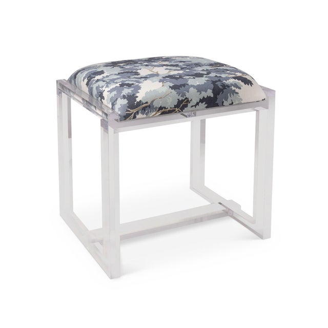 Port 68 Glencoe Cotswolds Verdure Lucite Bench For Sale - Image 4 of 4