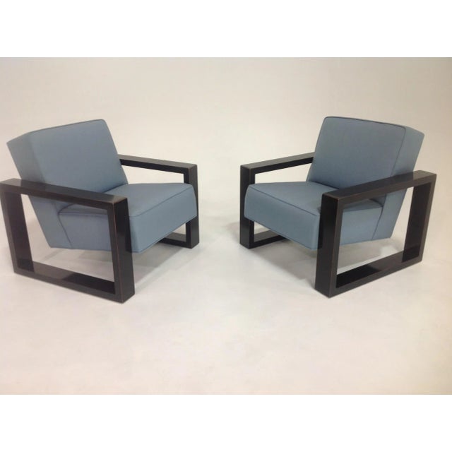 Mid-Century Modern Modern Pair of Lounge Chairs For Sale - Image 3 of 5