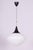 Mid-Century Chandelier in Chromed Steel and Opaline Glass, Czech, 1960s For Sale - Image 12 of 12