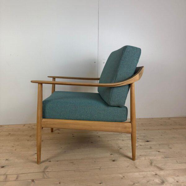 Vintage Danish Oak Lounge Chair, 1961 For Sale - Image 5 of 6