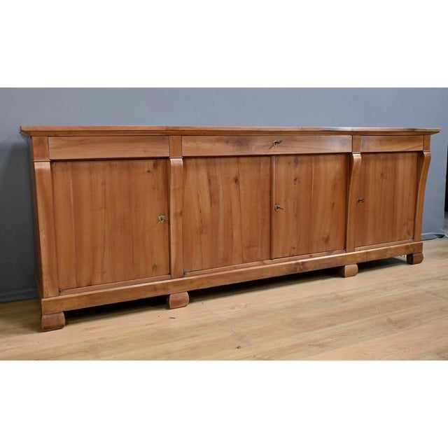 Large Restoration Cherrywood Sideboard, Mid-19th Century For Sale - Image 3 of 18