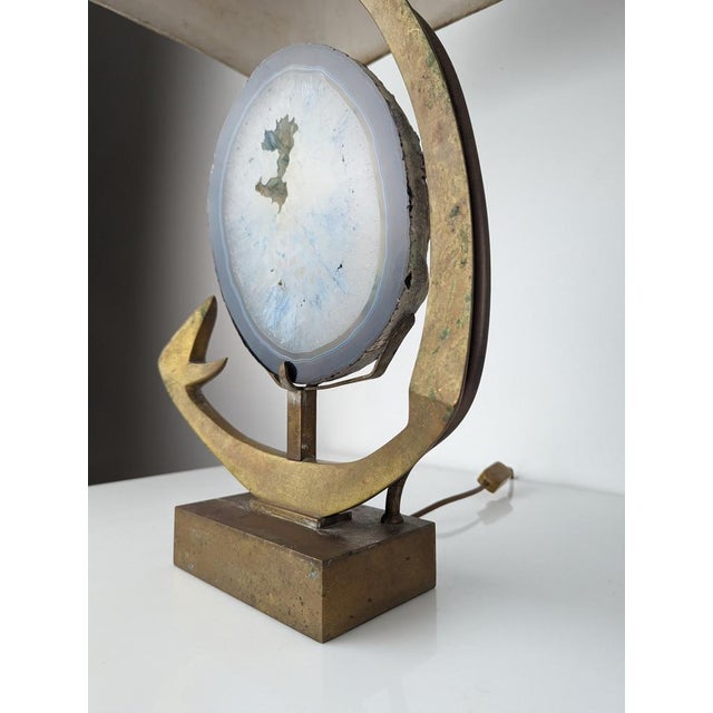 Metal Sculpture Table Lamp by Willy Daro, 1970s For Sale - Image 7 of 15