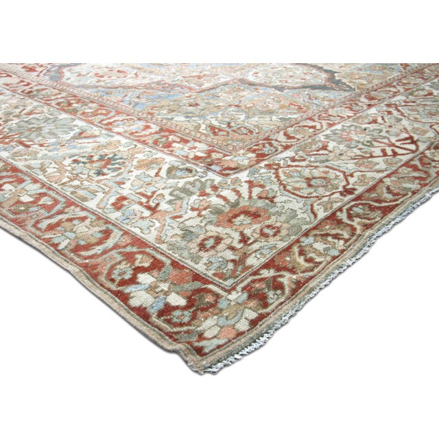 Transitional 1940s Persian Baktiari Rug For Sale - Image 3 of 5