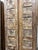 Mid-Century Modern Vintage Carved Wood Closet Doors | Brown Floral Reclaimed Double Door, Rustic Indian Architectural Panels 80x28 For Sale - Image 3 of 7