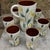 Mid-Century Modern Floral Decor Ceramic Orangeade and Coffee Set, France, 1950s, Set of 7 For Sale - Image 3 of 11