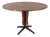 Vintage Round Wooden Table by Carlo Ratti for Lissoni, 1960s For Sale