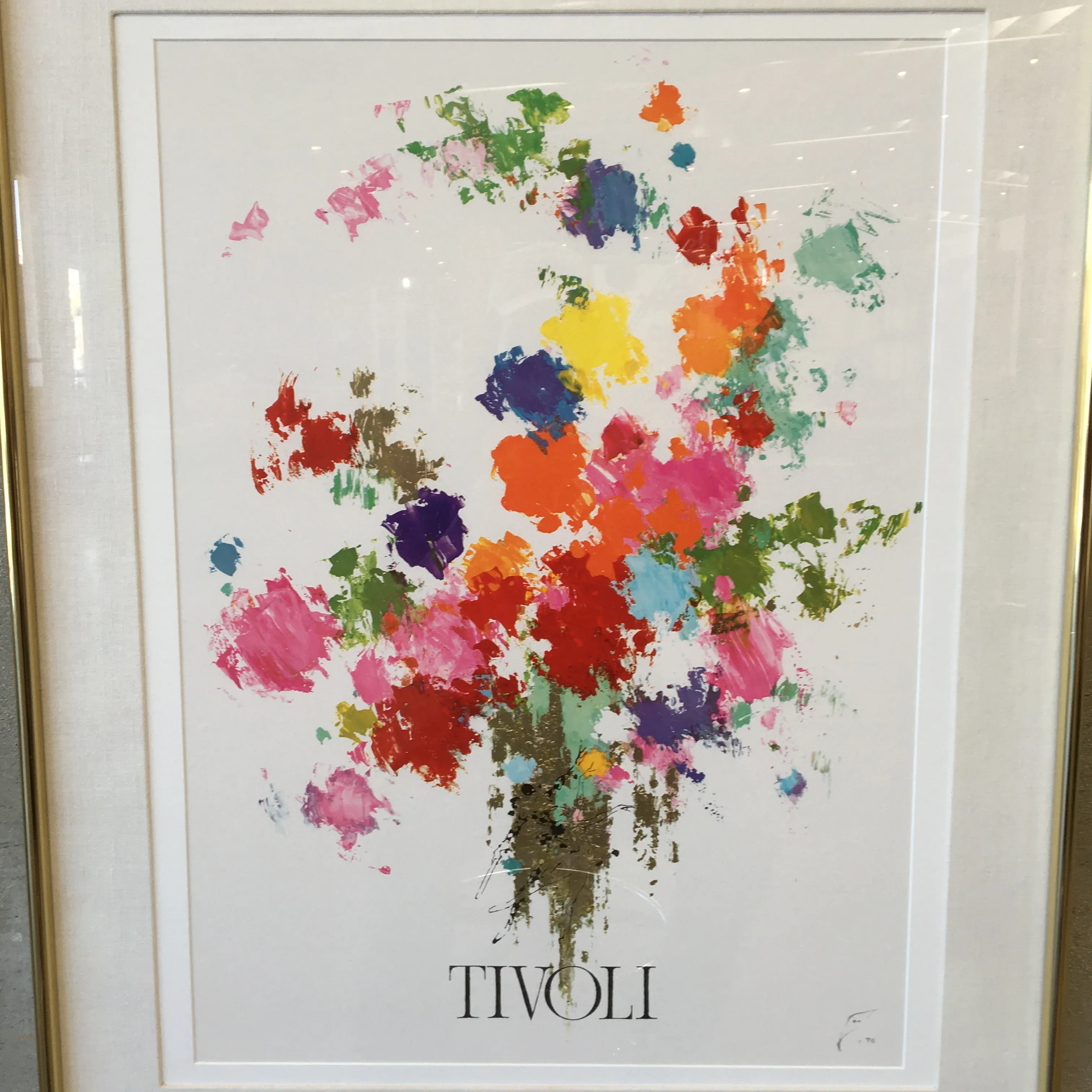 Tivoli Gardens by Otto Nielsen Vintage Print 1976, Framed | Chairish