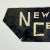 Vintage Salvaged British Delivery Bicycle Trade Metal 'News Centre' Sign For Sale In New York - Image 6 of 8