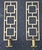 A Pair of 20th Century Chinoiserie Brass Candles Sconces Measures 37" in width x 18" in depth at the base x 41.5" in height.