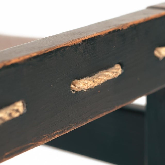 Set of Vintage Brutalist Chairs in Rope and Wood, 1960s For Sale - Image 16 of 18