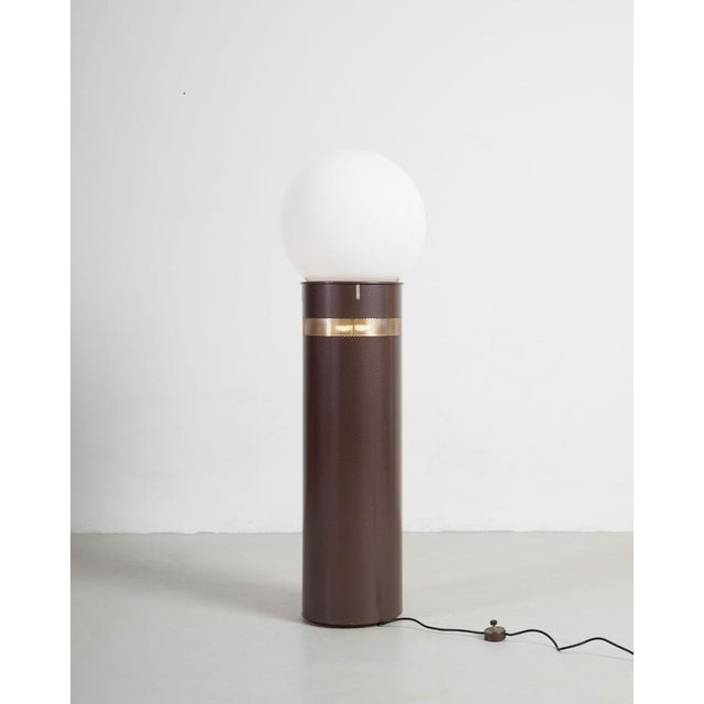 Oracolo Floor Lamp in Metal and Blown Glass by Gae Aulenti for Artemide, Italy, 1970s For Sale - Image 10 of 10