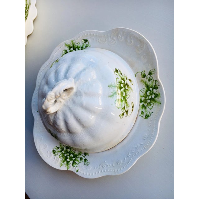 Wellsville China Co. Tabletop Serveware - Set of 3 For Sale - Image 9 of 11