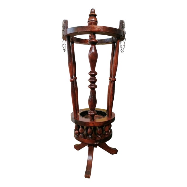 Wooden Umbrella Stand, 1950s For Sale