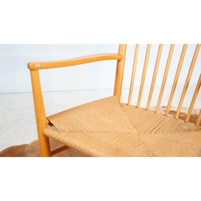 1960s Vintage Hans Wegner Model J16 Rocking Chair For Sale - Image 12 of 16