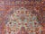 Early 20th Century Persian Kashan Rug, Handwoven Floral Pattern, Turquoise & Red, 6’ X 9’ For Sale - Image 10 of 12