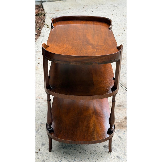 Regency 3 Tier Mahogany Server Etagere Bar For Sale In Savannah - Image 6 of 14