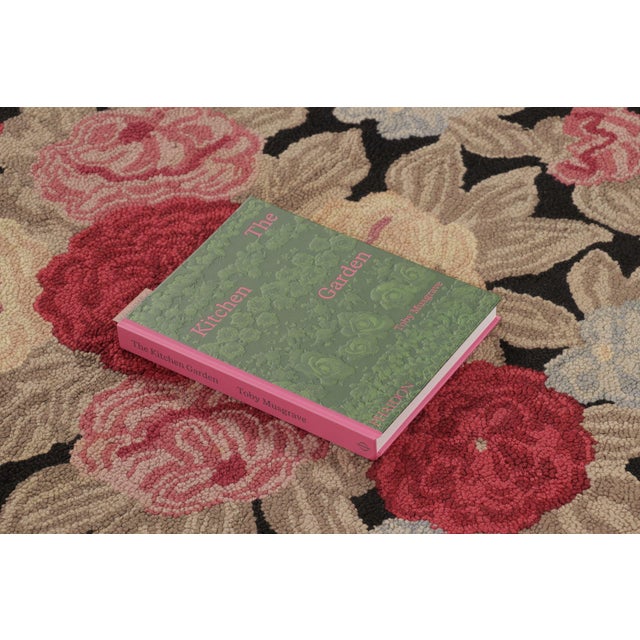Rug & Kilim Antique Hooked Rug With Floral Medallion in Bright Pastel Hues - Rug & Kilim For Sale - Image 4 of 10