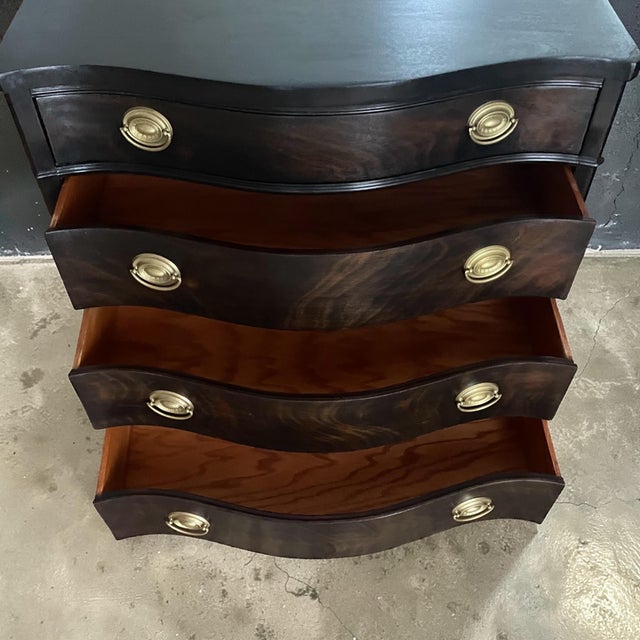 Ebony Vintage Drexel Mahogany Server For Sale - Image 8 of 12