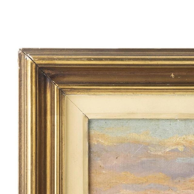 Painting - Carlos Ramos - 20th Century (signed). Landscape. Oil on platex. Signed. Dimensions: 13 cm x 19 cm.