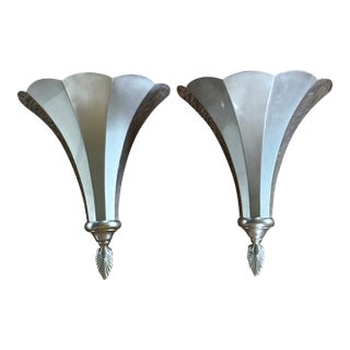 Pair of Art Deco Torchieres For Sale