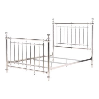 Bernhardt King Chrome Metal Bed | Restoration Hardware For Sale