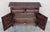 20th Century Narrow Catalan Spanish Baroque Dark Walnut Credenza or Buffet For Sale - Image 6 of 10