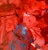Abstract Vintage Red Abstract Painting in Antique Frame For Sale - Image 3 of 6