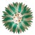 1970s Aqua Green and White Palmette Lamp from Barovier & Toso, 1960s For Sale - Image 5 of 6
