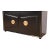 Karpen of California Black Lacquered Sideboard or Bar Cabinet, Newly Refinished For Sale