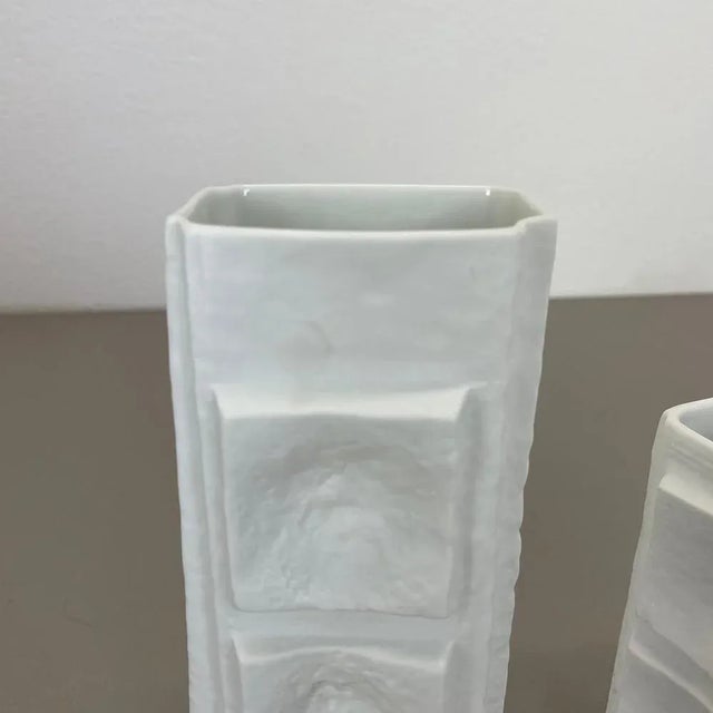 Op Art Vases by Martin Freyer for Rosenthal, Germany, 1970s, Set of 2 For Sale - Image 10 of 18