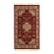 Red Genuine Tabriz Design Silk & Wool Pile For Sale
