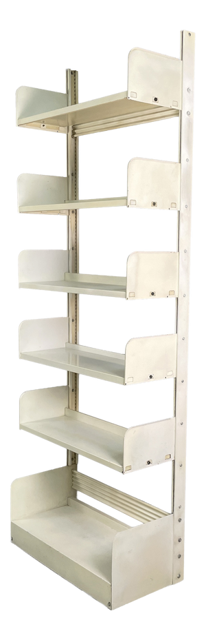 Italian Modern White Congresso Modular Bookcase attributed to Lips Vago, 1970s