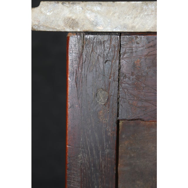 19th C French Louis XVI Bronze Mounted Marble Top High Chest Semanier For Sale - Image 10 of 10