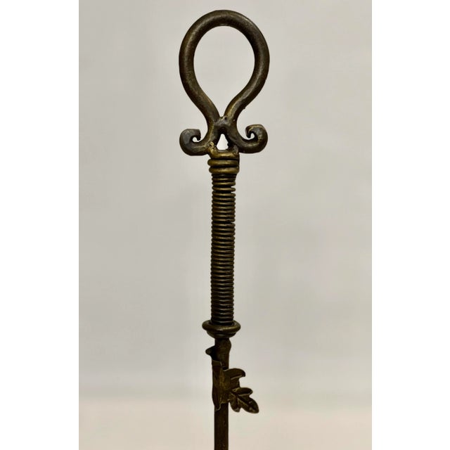 Late 20th Century Iron Fireplace Tool Set For Sale - Image 9 of 12