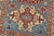 Kazak Runner 2’9” X 9’6” Blue Wool Tribal Hand-Knotted Oriental Rug For Sale - Image 4 of 11