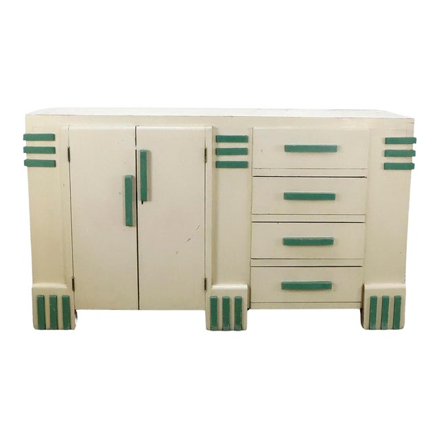 Original Art Deco Credenza, Mexico, 1930s For Sale