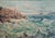 Giuseppe Caselli, Sea Surge at Tellaro, 1950s, Oil Painting on Canvas, Framed For Sale - Image 3 of 5