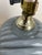 1980s Vintage 80s Deco Revival Gray Cased Glass Table Lamp For Sale - Image 5 of 12