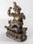 18th Century 17th or 18th Century Chinese Sino-Tibetan Gilt Bronze Buddhist Makala Faced Deity Figure For Sale - Image 5 of 18