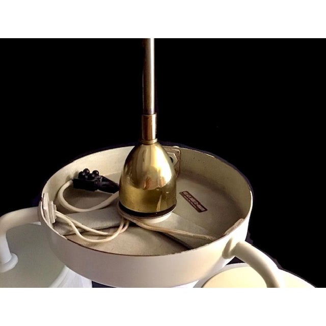 White Scandinavian Modern Ceiling Plafond Lamp by Hans-Agne Jakobsson for Hans-Agne Jakobsson AB Markaryd, 1950s For Sale - Image 8 of 9