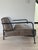 2020s Pair of Baxter "Bruxelles" Armchairs by Paola Navone in Grey Suede & Anthracite Leather For Sale - Image 5 of 8