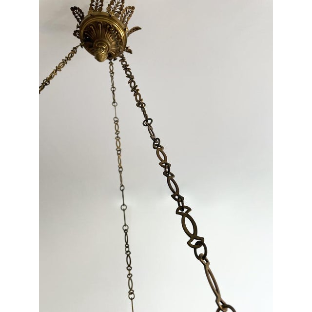 19th Century Crystal Chandelier with Leaves For Sale - Image 4 of 13