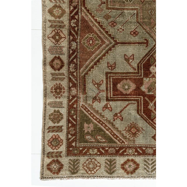 Abstract Vintage Malayer Scatter Rug For Sale - Image 3 of 9