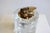 Metal French Crystal Tokyo Table Lighter with Frosted Floral Medallions by René Lalique, 1930 For Sale - Image 7 of 10