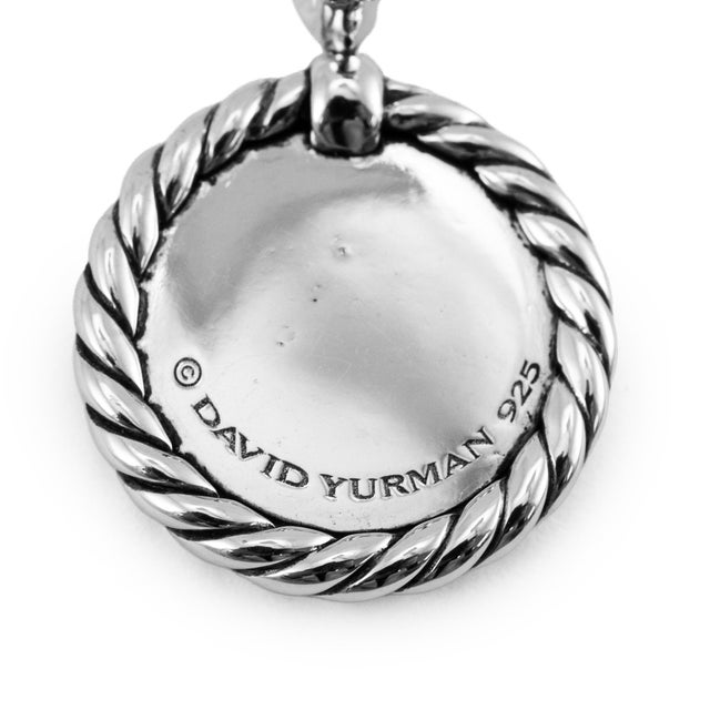 Metal David Yurman Cable Collectibles 925 Silver Diamond “A” Initial Charm Pendant For Sale - Image 7 of 8