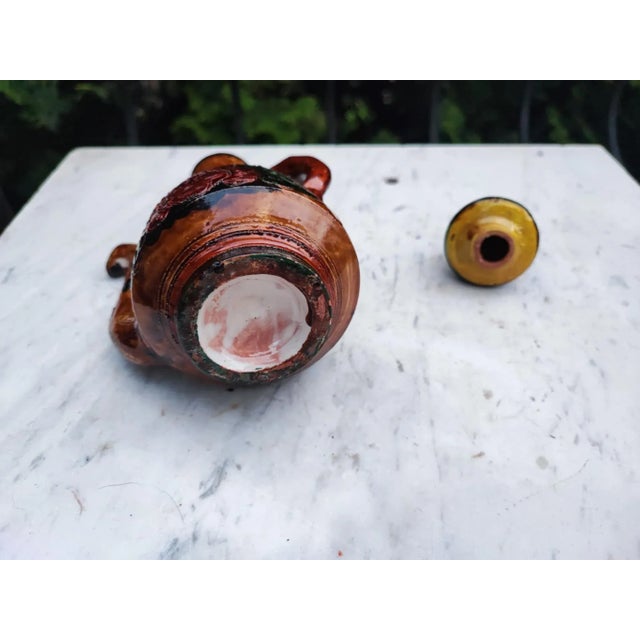 Art Deco Ceramic Jug Carafe, Hutsul, 1920s For Sale - Image 4 of 11