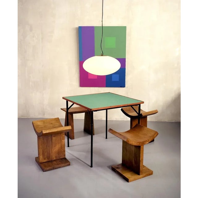 French Game Table by Jacques Adnet, 1950 For Sale - Image 13 of 14