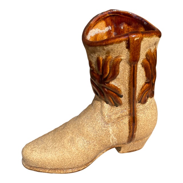 Ceramic Boot Vase For Sale