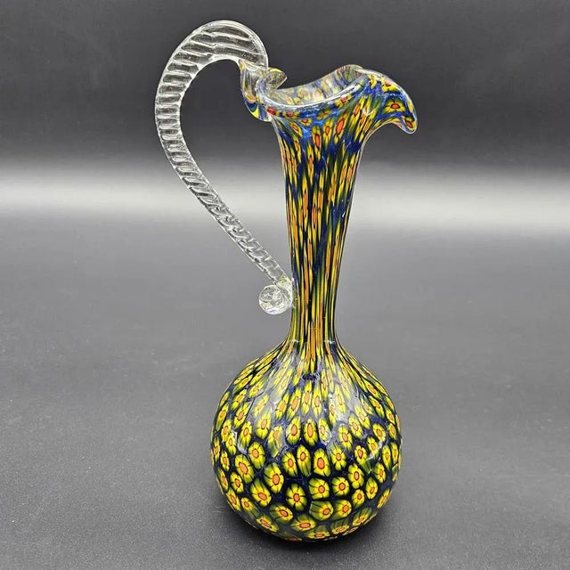 Murano Murrine Glass Vase by Fratelli Toso for Made Murano Glass, 1950s For Sale - Image 7 of 7